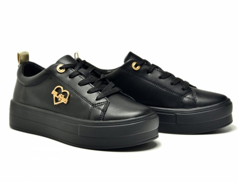 Półbuty sneakersy 37 skóra FILIPPO 3533 czarne skórzane 