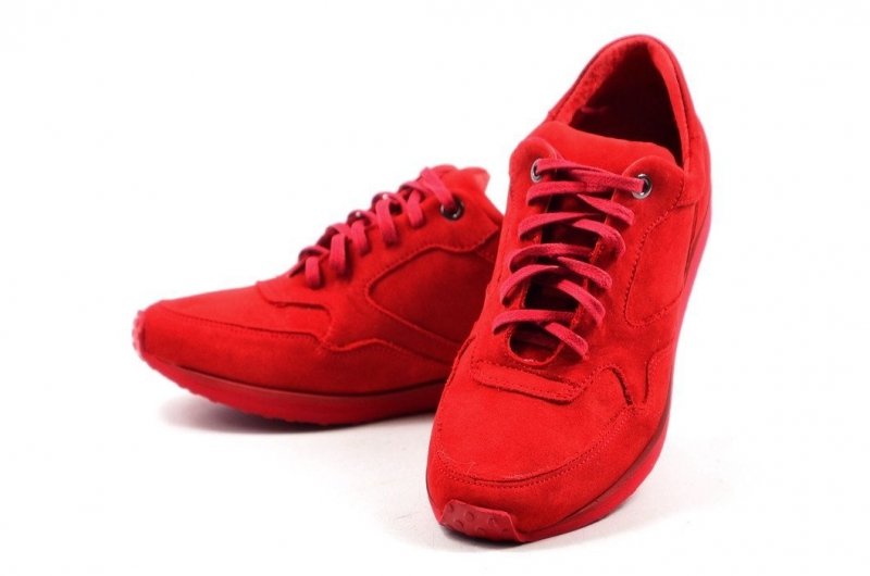 Półbuty 35 tenisówki OLEKSY 2681 skóra czerwone Hit