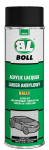 BOLL Lakier Akrylowy CZARNY MAT 0,5L SPRAY czarna do metalu drewna plastiku farba