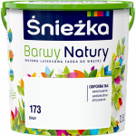 Śnieżka Barwy Natury 2,5L Majowa Konwalia Biała 173 mat farba do wnętrz ścian sufitów emulsja