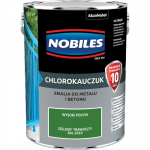 Chlorokauczuk 5L RAL6010 ZIELONY TRAWIASTY Nobiles farba do metalu betonu stali żeliwa