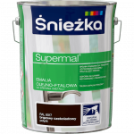 Śnieżka Olejna BRĄZ-OWY CZEKOLADOWY RAL8017 brązowa 5L Supermal farba olejno-ftalowa drewna metalu emalia  połysk