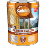 Sadolin Extra lakierobejca 5L BEZBARWNY 1 PÓŁMAT do drewna fasad domków okien drzwi