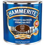 Hammerite Na Rdzę 0,25L BRĄZ-OWY RAL8011 POŁYSK hamerite farba szybkoschnąca antykorozyjna gruntoemalia