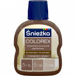 Śnieżka Colorex Pigment 100ml BRĄZ-OWY ciemny 75 barwnik do farby barwienia kolorowania