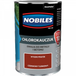Chlorokauczuk 0,9L CZERWONY TLENKOWY Nobiles farba metalu betonu emalia stali żeliwa