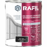 Rafil 3L Bram Ogrodzeń Czarny RAL9005 PÓŁMAT farba ocynk stal aluminium bramy ogrodzenia do Głęboki