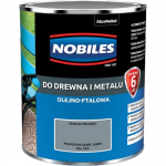 Nobiles olejna 0,7L SZARY JASNY RAL7001 Ftalonal farba olejno-ftalowa drewna metalu betonu emalia
