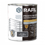 Rafil Na Rdzę 0,75L SZARY GRAFIT-OWY RAL7024 PÓŁMAT farba szybkoschnąca antykorozyjna gruntoemalia do stali żeliwa