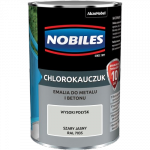 Chlorokauczuk 0,9L RAL7035 SZARY JASNY Nobiles farba metalu betonu emalia stali żeliwa