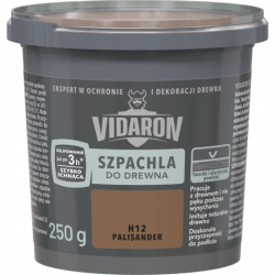 Vidaron Szpachla do Drewna 0,25kg PALISANDER H12 szpachlówka akrylowa gotowa zawiera terpentynę