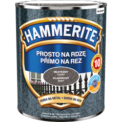 Hammerite Na Rdzę 0,7L SZARY MŁOTKOWY hamerite farba szybkoschnąca antykorozyjna gruntoemalia