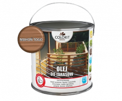Colorit Olej Do Drewna Tarasów 2,5L MAHOŃ TOGO mebli ogrodowych desek tarasowych