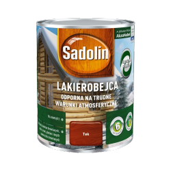 Sadolin Odporna lakierobejca 0,75L TIK TEK TEAK do drewna żelowa zewnętrzna na trudne warunki atmosferyczne