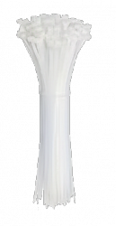 Opaski zaciskowe trytki 2,5x100mm BIAŁE zip-y 100 szt. kablowe do kabli nylonowe