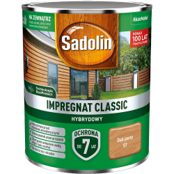 Sadolin Classic impregnat 0,75L DĄB JASNY 57 do drewna clasic Hybrydowy płotów altanek fasad