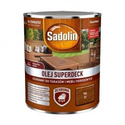 Sadolin Superdeck olej 0,75L TEK TIK 33 do drewna tarasów mebli ogrodowych mat