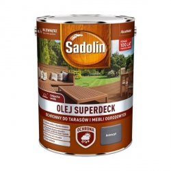 Sadolin Superdeck olej 10L ANTRACYT-OWY szary do drewna tarasów mebli ogrodowych mat