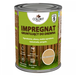 Colorit Impregnat Gruntujący 0,75L BEZBARWNY grunt do drewna wodny szybkoschnący podkład