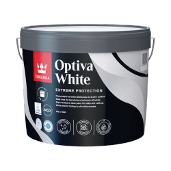 Tikkurila Optiva White 9L BIAŁA MAT plamoodporna optycznie powiększa pomieszczenia lateksowa farba do wnętrz ścian i sufitów - TYLKO ODBIÓR OSOBISTY LUB WYSYŁKA NA PALECIE