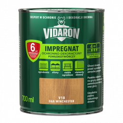 Vidaron Impregnat 0,7L V18 Dąb Winchester do drewna powłokotwórczy ochronny ogrodzeń altan elewacji ochronny