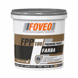 Foveo Farba Fasadowa Silikonowa FPP100 0,9L BIAŁA elewacyjna zewnętrzna Do Fasad i Elewacji Wodoodporna Antygrzybiczna Samoczyszcząca Premium Protect