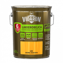 Vidaron Lakierobejca 4,5L L02 Sosna Złocista do drewna ochronno-dekoracyjna połysk