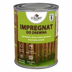 Colorit Impregnat Szybkoschnący 0,75L MAHOŃ drewna do Ochronny wodny płotów altanek