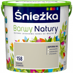 Śnieżka Barwy Natury 2,5L Skaliste Wybrzeże 158 mat farba do wnętrz ścian sufitów emulsja