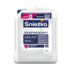 Grunt Szybkoschnący 5L Głęboko Penetrujący Ekspresowy mleczko unigrunt Śnieżka