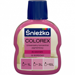 Śnieżka Colorex Pigment 100ml bordowy 32 barwnik do farby barwienia kolorowania