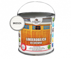 Colorit Lakierobejca Do Drewna 2,5L BRZOZA BIAŁA szybkoschnąca satynowa farba wodna boazerii elewacji okien drzwi