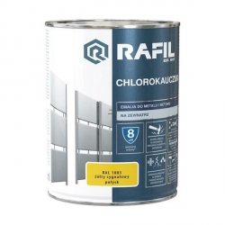Rafil Chlorokauczuk 0,9L Żółty Sygnałowy RAL1003 żółta farba metalu betonu emalia chlorokauczukowa