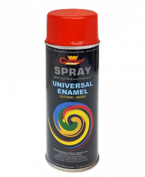 Spray Uniwersalny RAL3000 CZERWONY OGNISTY 400ml emalia Champion do metalu plastiku drewna gipsu