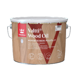 Tikkurila Valtti Wood Oil 9L BEZBARWNY olej do drewna tarasów pomostów schodów mebli ogrodowych valti mat rozpuszczalnikowy na zewnątrz