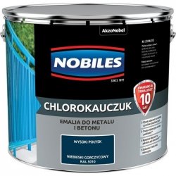 Chlorokauczuk 10L RAL5010 NIEBIESKI GORCZYCOWY Nobiles farba emalia