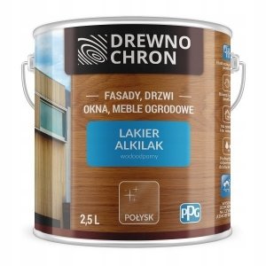 Drewnochron Lakier Alkilak POŁYSK 2,5L Domalux Wodoodporny ftalowy zewnętrzny