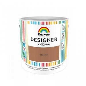 Beckers 2,5L BROWNIE Designer Colour farba lateksowa mat-owa do ścian sufitów