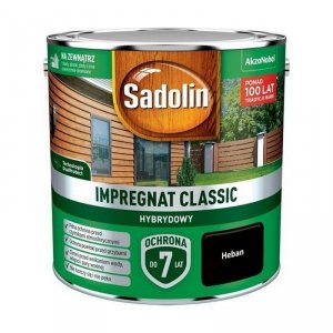 Sadolin Classic impregnat 2,5L HEBAN do drewna clasic Hybrydowy płotów altanek fasad