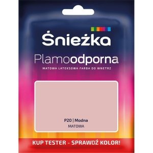 Śnieżka Plamoodporna TESTER P20 MODNA matowa farba lateksowa