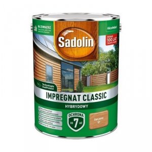 Sadolin Classic impregnat 4,5L DĄB JASNY 57 do drewna clasic Hybrydowy płotów altanek fasad