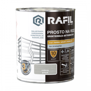 Rafil Na Rdzę 0,75L SREBRNY POŁYSK farba