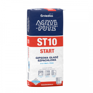 Acryl-Putz Gładź szpachlowa ST10 2,5kg sypka Start+Finish wewnętrzna śnieżnobiała