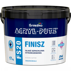 Acryl-Putz Gładź Szpachlowa FS20 17kg gotowa Finish wykończeniowa polimerowa  - TYLKO ODBIÓR OSOBISTY LUB WYSYŁKA NA PALECIE