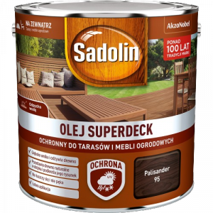 Sadolin Superdeck olej 2,5L PALISANDER 95 do drewna tarasów mebli ogrodowych mat