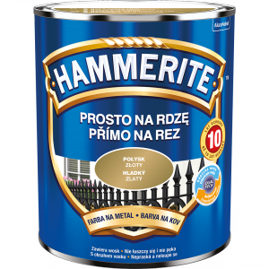 Hammerite Na Rdzę 0,7L ZŁOTY POŁYSK hamerite farba szybkoschnąca antykorozyjna gruntoemalia