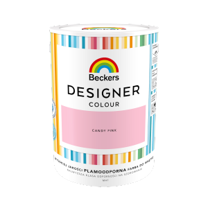 Beckers 5L CANDY PINK Designer Colour farba lateksowa mat-owa do ścian sufitów