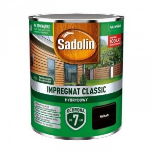 Sadolin Classic impregnat 0,75L HEBAN do drewna clasic Hybrydowy płotów altanek fasad