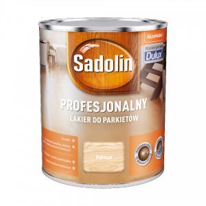 Sadolin Lakier Profesjonalny PÓŁMAT 0,75L do parkietu podłóg schodów korka drewna niskozapachowy