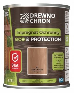 Drewnochron DĄB CIEMNY 0,75L Impregnat Eco Protection drewna do